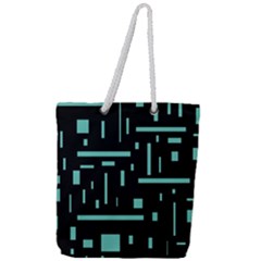 Rectangles, Cubes, Forma Full Print Rope Handle Tote (large) by nateshop