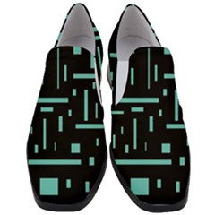 Rectangles, Cubes, Forma Women Slip On Heel Loafers by nateshop