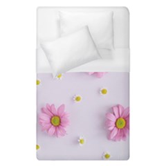 Springpurple Flower On A Purple Background Duvet Cover (single Size) by nateshop