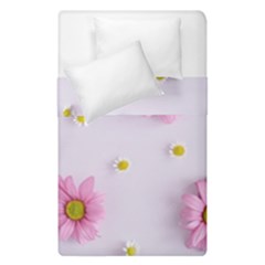 Springpurple Flower On A Purple Background Duvet Cover Double Side (single Size) by nateshop