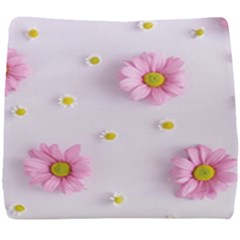 Springpurple Flower On A Purple Background Seat Cushion by nateshop