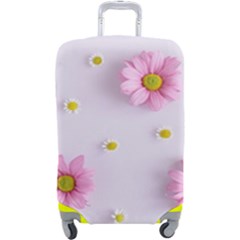 Springpurple Flower On A Purple Background Luggage Cover (large) by nateshop