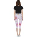 Springpurple Flower On A Purple Background Inside Out Lightweight Velour Capri Leggings  View2