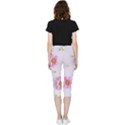 Springpurple Flower On A Purple Background Inside Out Lightweight Velour Capri Leggings  View4