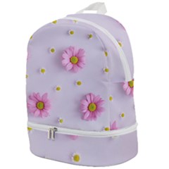 Springpurple Flower On A Purple Background Zip Bottom Backpack by nateshop