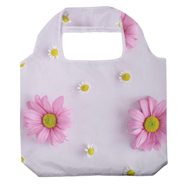 Springpurple Flower On A Purple Background Premium Foldable Grocery Recycle Bag