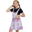 Springpurple Flower On A Purple Background Kids  Apron Dress View2