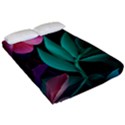 flowers, Mate, Pink, Purple, Stock Wall Fitted Sheet (California King Size) View2