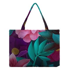 Flowers, Mate, Pink, Purple, Stock Wall Medium Tote Bag by nateshop