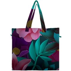 Flowers, Mate, Pink, Purple, Stock Wall Canvas Travel Bag by nateshop