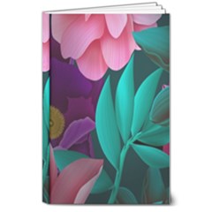 Flowers, Mate, Pink, Purple, Stock Wall 8  X 10  Hardcover Notebook by nateshop