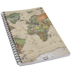 Vintage World Map Aesthetic 5 5  X 8 5  Notebook by Cemarart