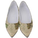 Vintage World Map Aesthetic Women s Low Heels View1