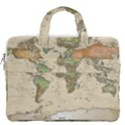 Vintage World Map Aesthetic MacBook Pro 16  Double Pocket Laptop Bag  View2