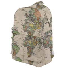 Vintage World Map Aesthetic Classic Backpack by Cemarart