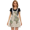 Vintage World Map Aesthetic Apron Dress View1