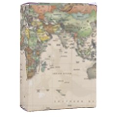 Vintage World Map Aesthetic Playing Cards Single Design (rectangle) With Custom Box by Cemarart