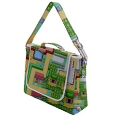 Pixel Map Game Box Up Messenger Bag by Cemarart