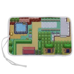 Pixel Map Game Pen Storage Case (l) by Cemarart