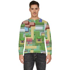 Pixel Map Game Men s Fleece Sweatshirt by Cemarart