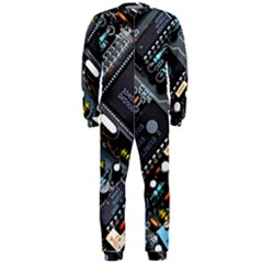 Motherboard Board Circuit Electronic Technology Onepiece Jumpsuit (men) by Cemarart