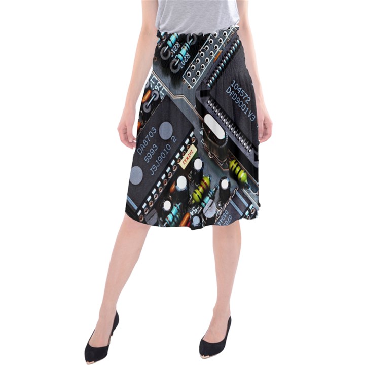 Motherboard Board Circuit Electronic Technology Midi Beach Skirt