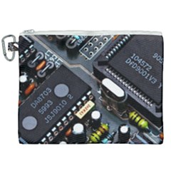 Motherboard Board Circuit Electronic Technology Canvas Cosmetic Bag (xxl) by Cemarart