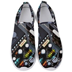 Motherboard Board Circuit Electronic Technology Men s Slip On Sneakers by Cemarart