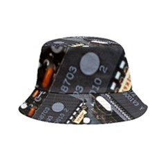 Motherboard Board Circuit Electronic Technology Inside Out Bucket Hat by Cemarart