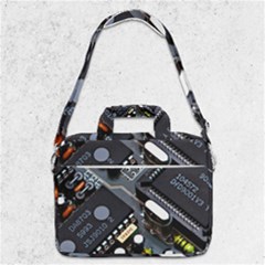 Motherboard Board Circuit Electronic Technology Macbook Pro 13  Shoulder Laptop Bag  by Cemarart