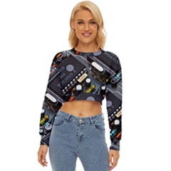 Motherboard Board Circuit Electronic Technology Lightweight Long Sleeve Sweatshirt by Cemarart