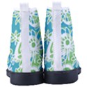 Mazipoodles Love Flowers - Teal Green Men s High-Top Canvas Sneakers View4