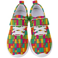 Abstract-background Women s Velcro Strap Shoes by nateshop