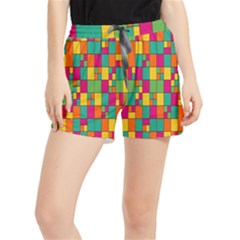 Abstract-background Women s Runner Shorts