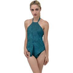 Background Green Go With The Flow One Piece Swimsuit by nateshop