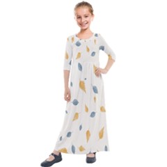 Background-24 Kids  Quarter Sleeve Maxi Dress by nateshop