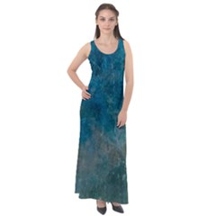 Background-25 Sleeveless Velour Maxi Dress by nateshop