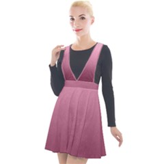 Background-27 Plunge Pinafore Velour Dress by nateshop