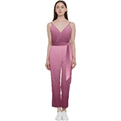 Background-27 V-neck Camisole Jumpsuit by nateshop