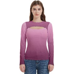 Background-27 Women s Cut Out Long Sleeve T-shirt