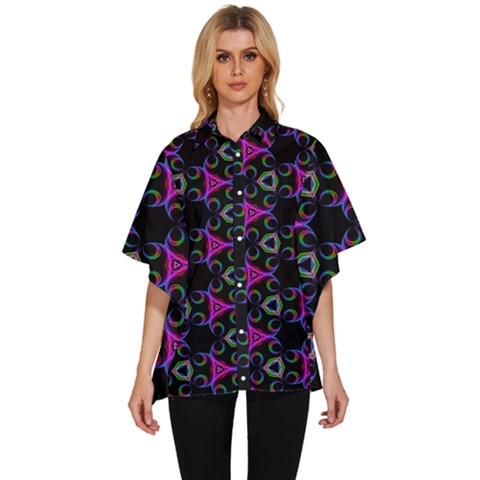 Background-36 Women s Batwing Button Up Shirt by nateshop