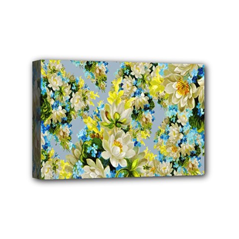 Background-flowers Mini Canvas 6  X 4  (stretched) by nateshop