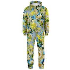 Background-flowers Hooded Jumpsuit (men) by nateshop