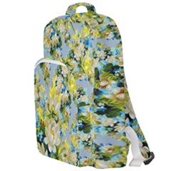 Background-flowers Double Compartment Backpack