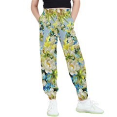 Background-flowers Kids  Joggers by nateshop