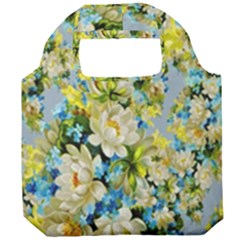 Background-flowers Foldable Grocery Recycle Bag by nateshop