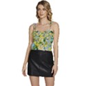 Background-flowers Flowy Camisole Tie Up Top View1