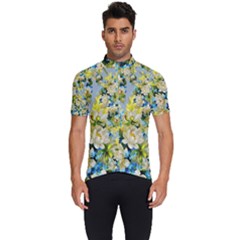 Background-flowers Men s Short Sleeve Cycling Jersey by nateshop