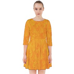 Background-yellow Smock Dress by nateshop