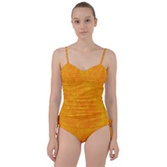 Background-yellow Sweetheart Tankini Set by nateshop